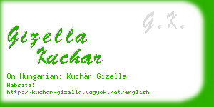 gizella kuchar business card