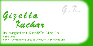 gizella kuchar business card